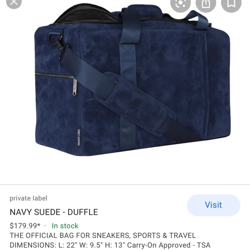 Private Label NYC SNEAKER duffle bag